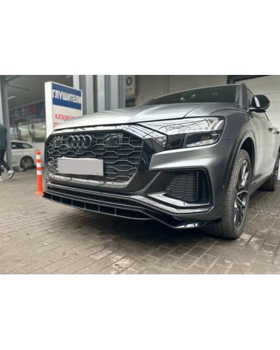 Губа накладка переднього бампера SQ8 для Audi Q8 4M (2018+)