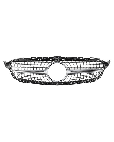 Решітка радіатора Diamond 2018+ під камеру для Mercedes-Benz C-Class W205 (2015-2021)