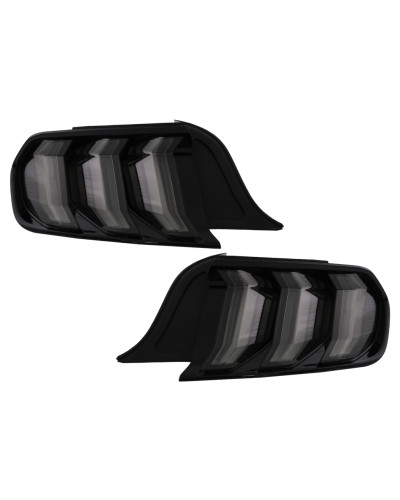 Ліхтарі задні LED притемнені для Ford Mustang VI (2015+)