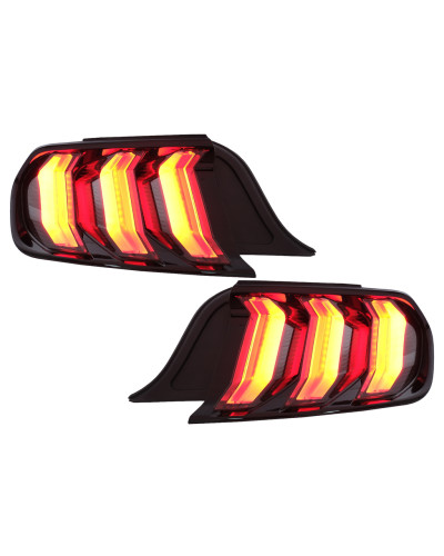 Ліхтарі задні LED притемнені для Ford Mustang VI (2015+)
