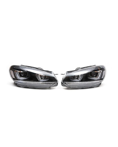 Фари передні LED притемнені для Volkswagen Golf 6 (2008-2013)