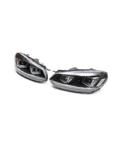 Фари передні LED притемнені для Volkswagen Golf 6 (2008-2013)