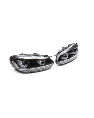 Фари передні LED притемнені для Volkswagen Golf 6 (2008-2013)